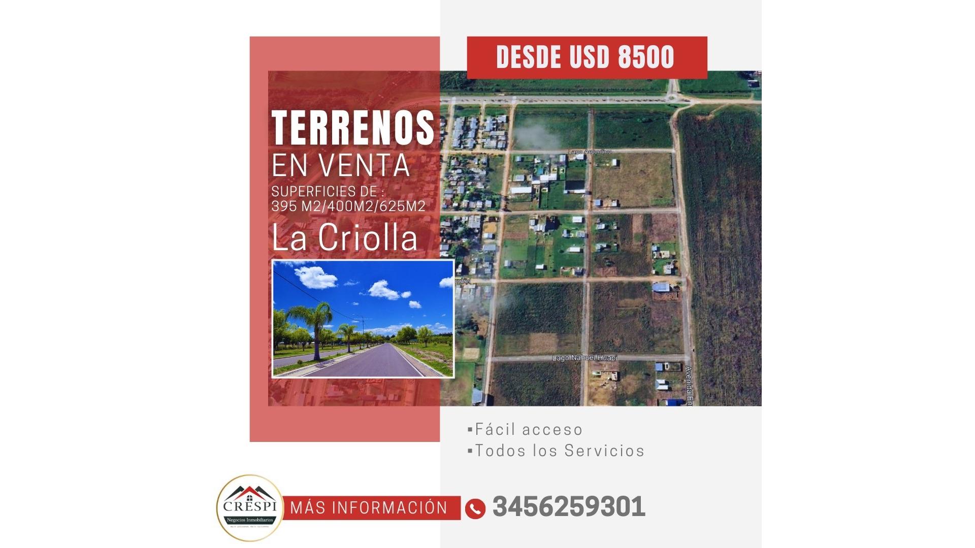 #5362538 | Venta | Lote | La Criolla (Crespi Negocios Inmobiliarios)