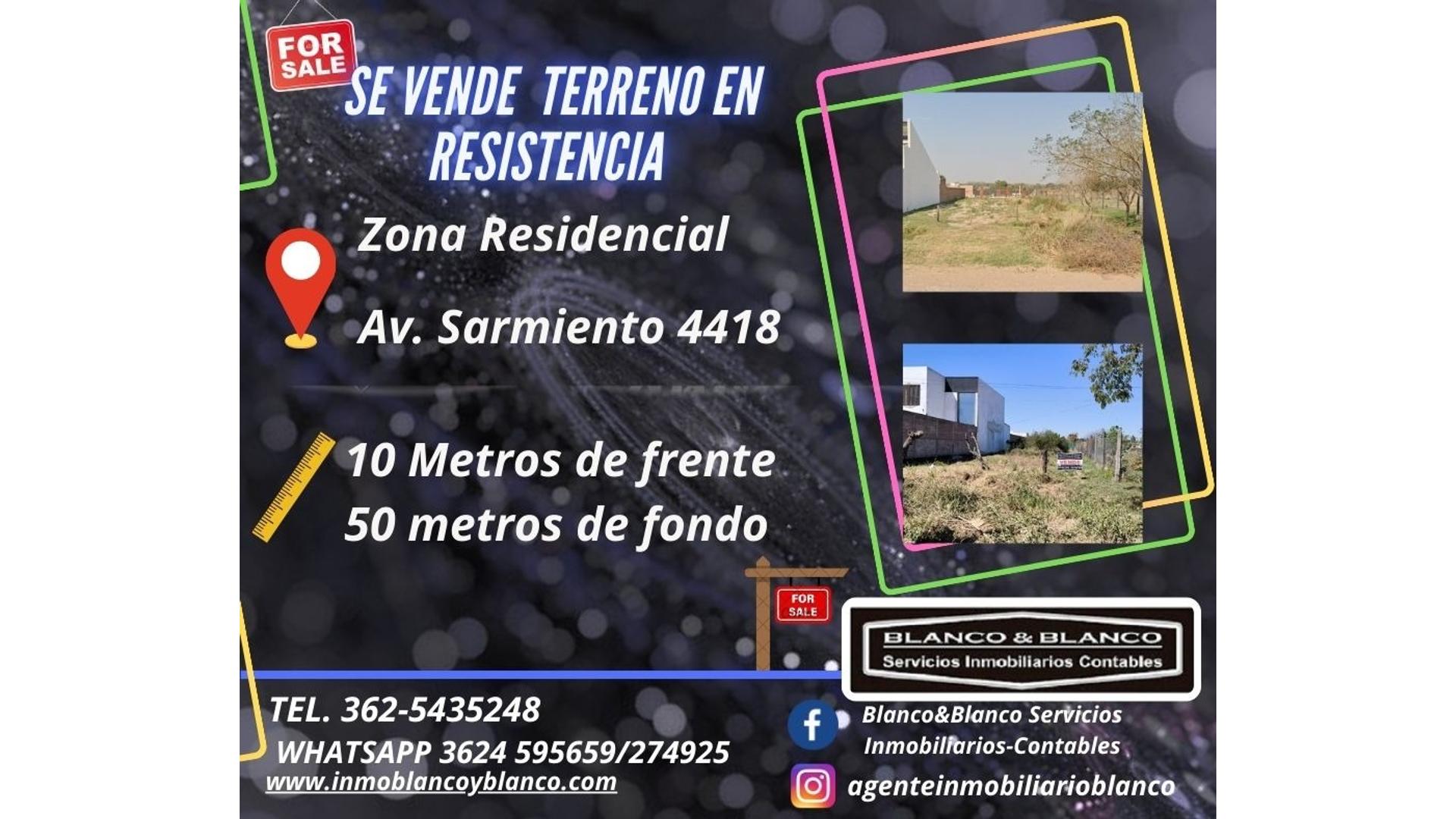 #5362435 | Venta | Lote | Resistencia (Blanco & Blanco  Servicios Inmobiliarios)