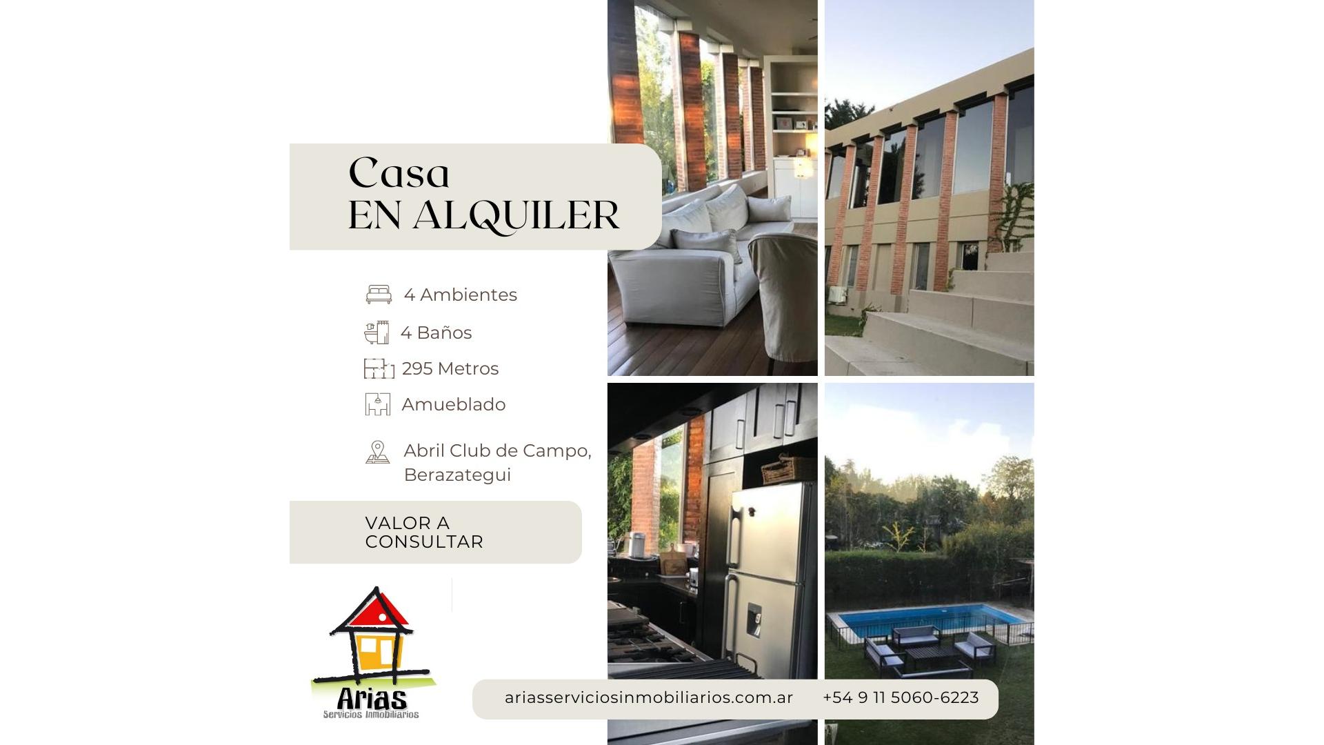 #5363687 | Alquiler Temporal | Casa | Berazategui (Arias Servicios Inmobiliarios)