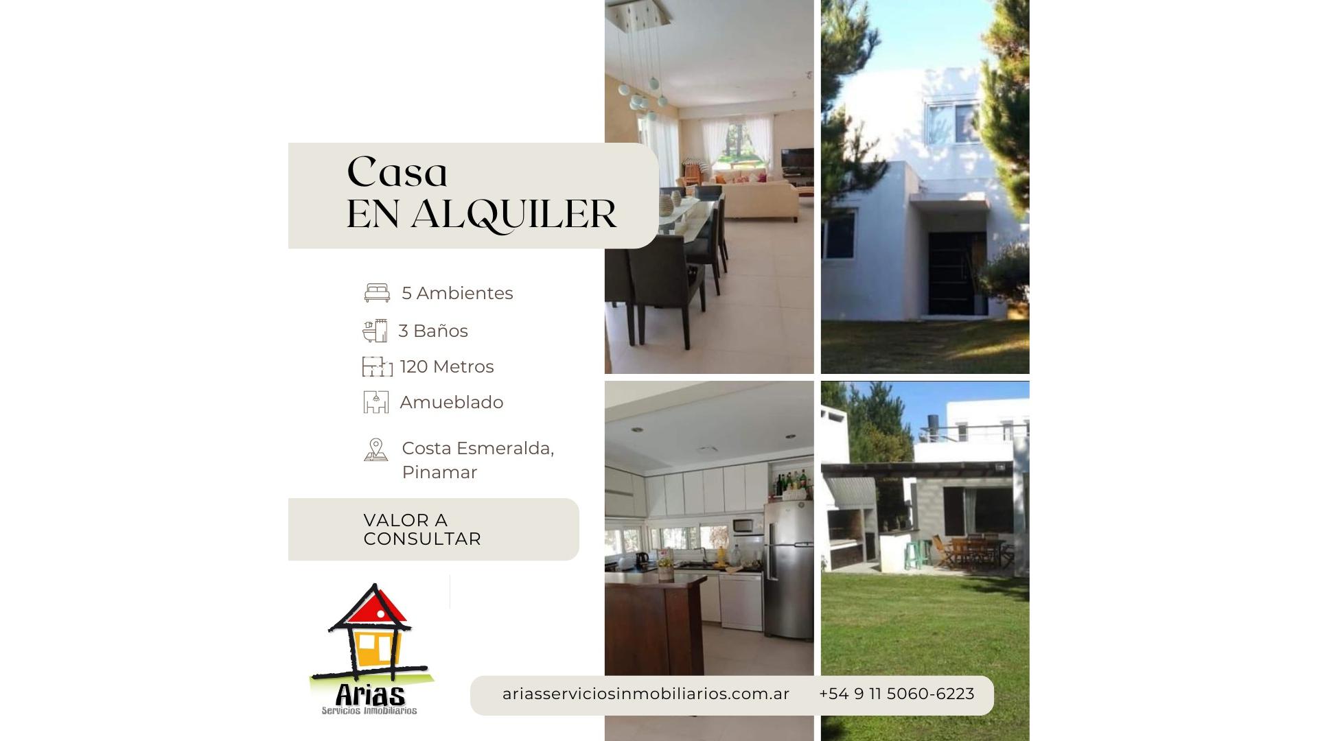 #5363685 | Alquiler Temporal | Casa | Pinamar (Arias Servicios Inmobiliarios)