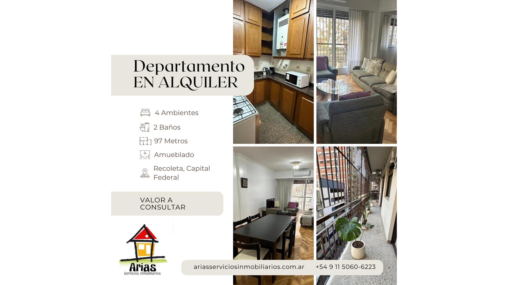 #5363688 | Alquiler Temporal | Departamento | Recoleta (Arias Servicios Inmobiliarios)