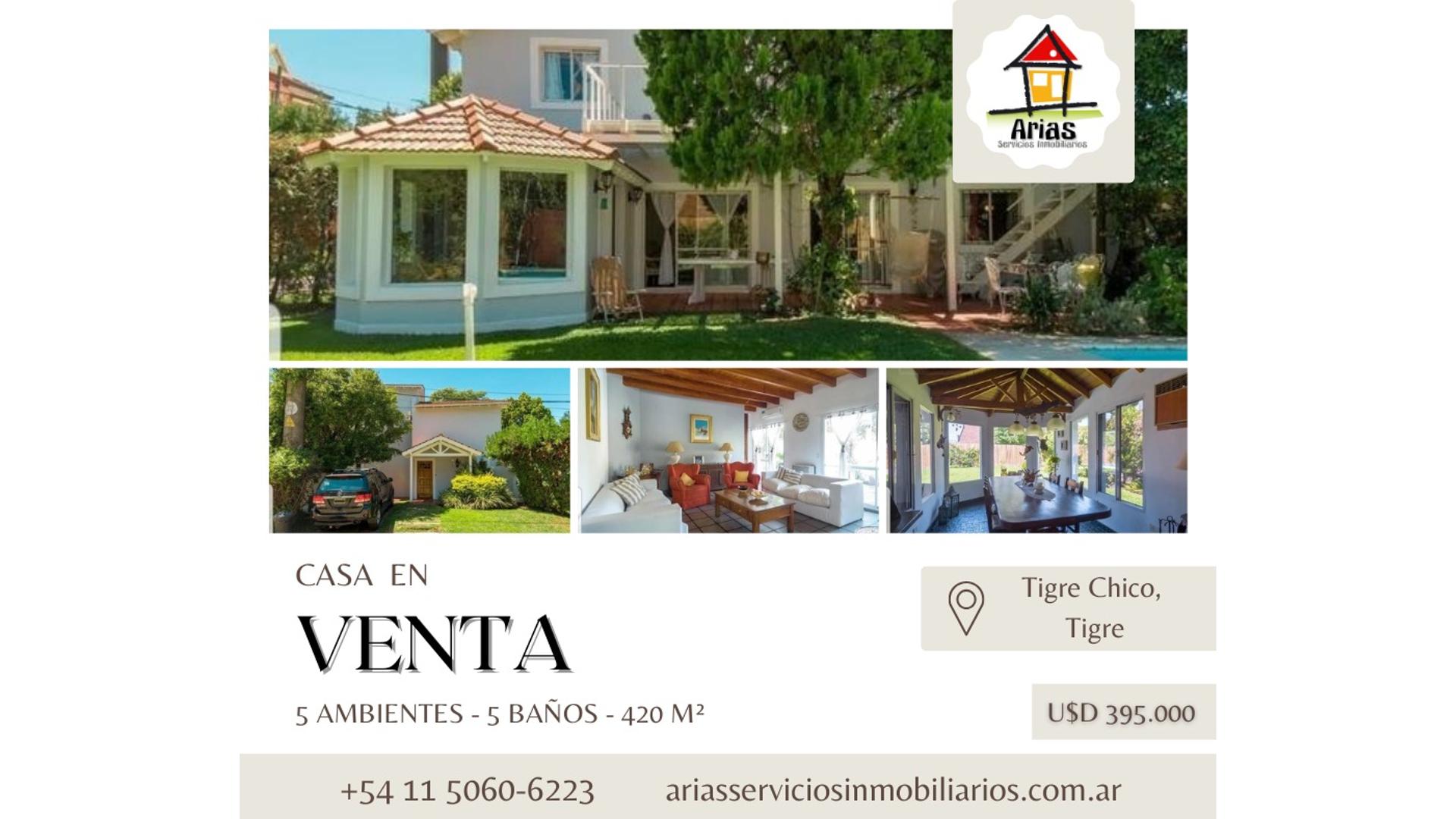 #5365178 | Venta | Casa | Tigre (Arias Servicios Inmobiliarios)