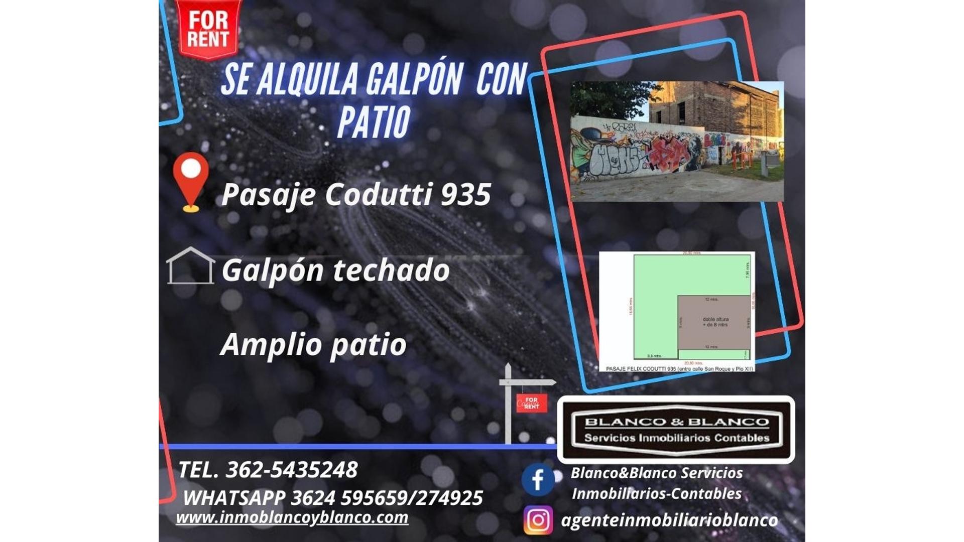 #5366260 | Alquiler | Local | Resistencia (Blanco & Blanco  Servicios Inmobiliarios)