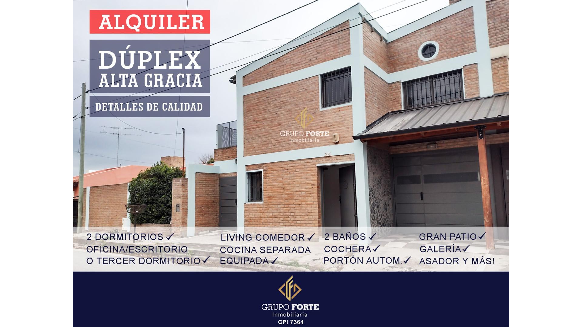 #5366087 | Alquiler | Casa | Alta Gracia (Sánchez Servicios Inmobiliarios)