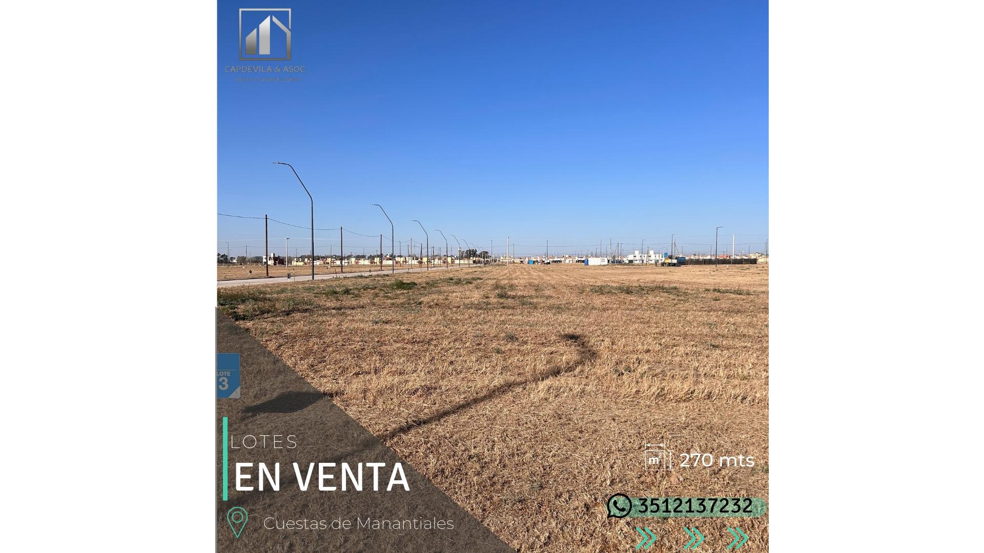 #5368396 | Venta | Lote | Cordoba (CAPDEVILA&ASOC)