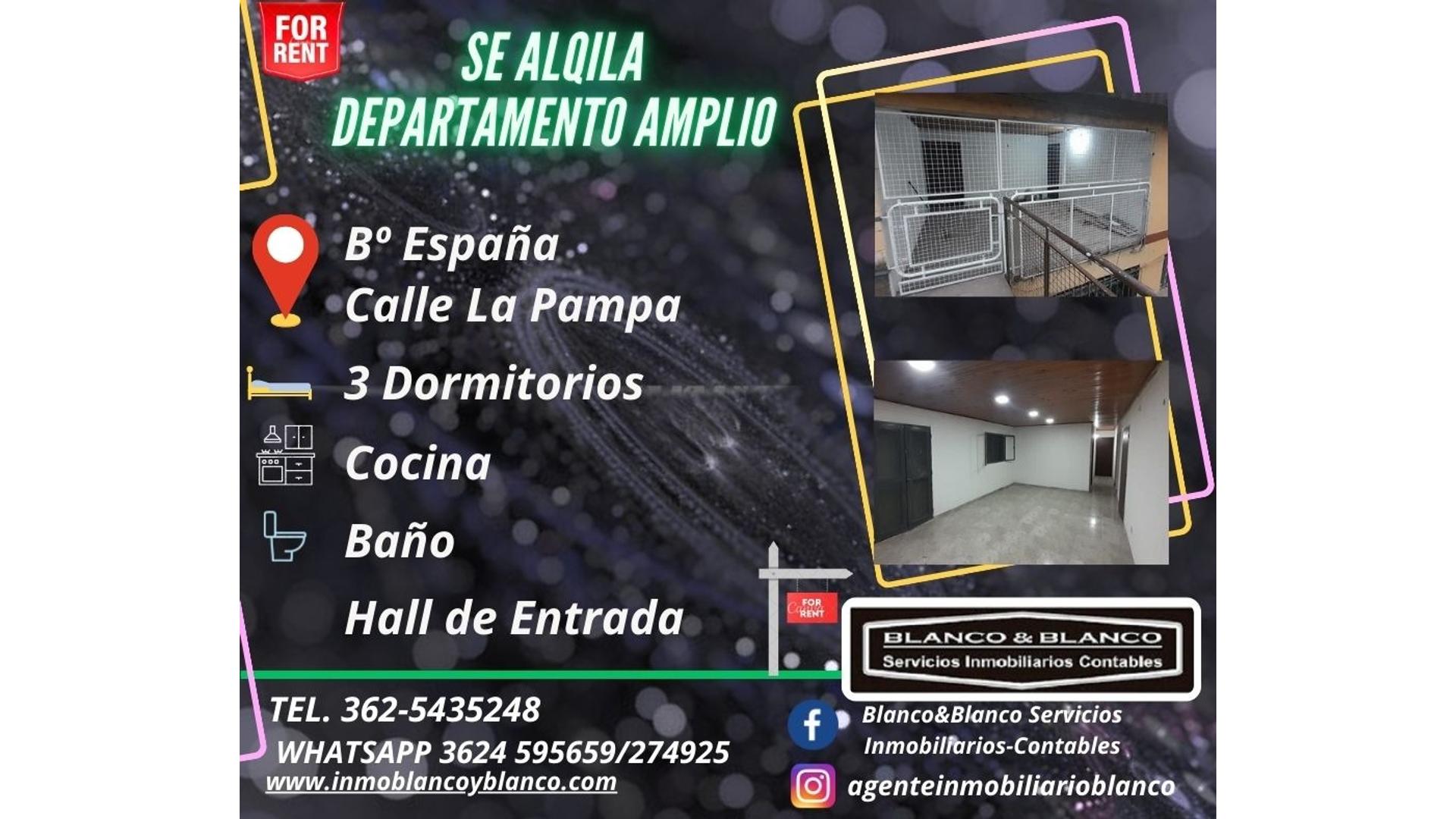 #5376719 | Alquiler | Departamento | Resistencia (Blanco & Blanco  Servicios Inmobiliarios)