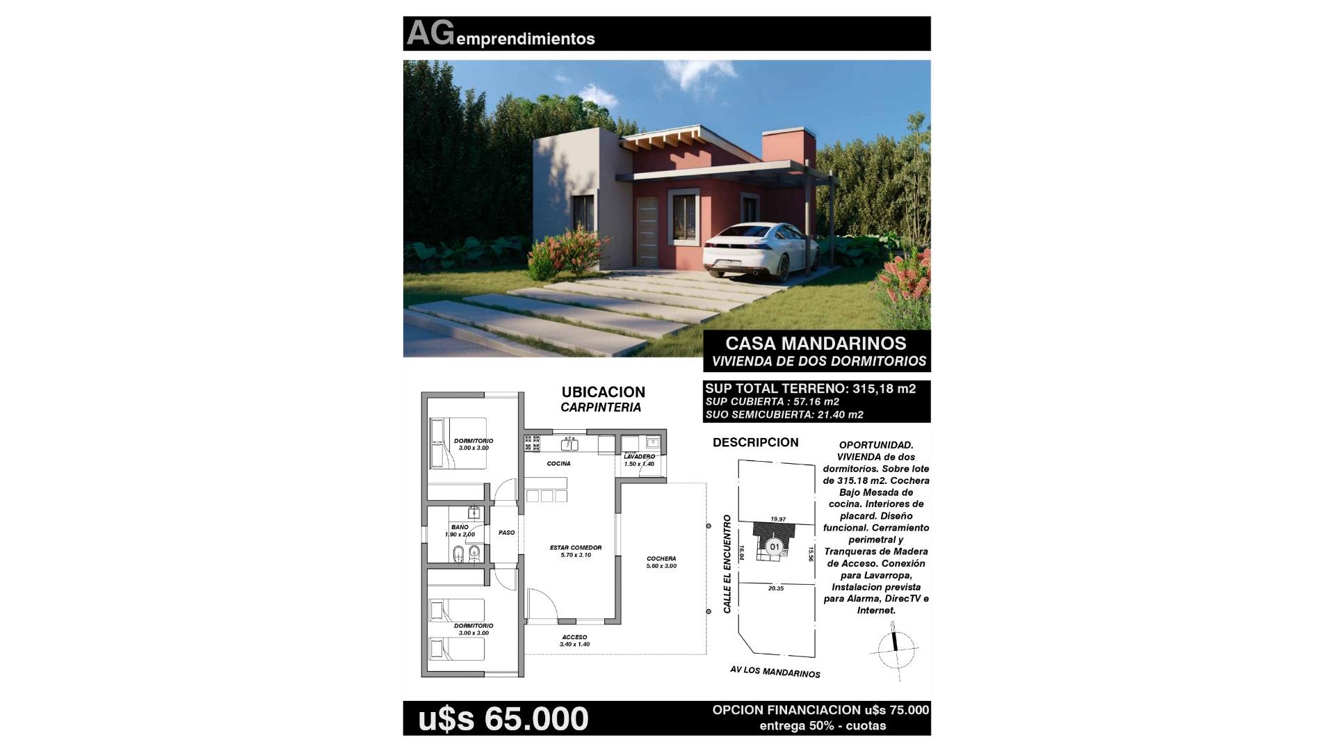 #5376124 | Venta | Casa | Carpinteria (Loyola Propiedades Merlo San Luis)