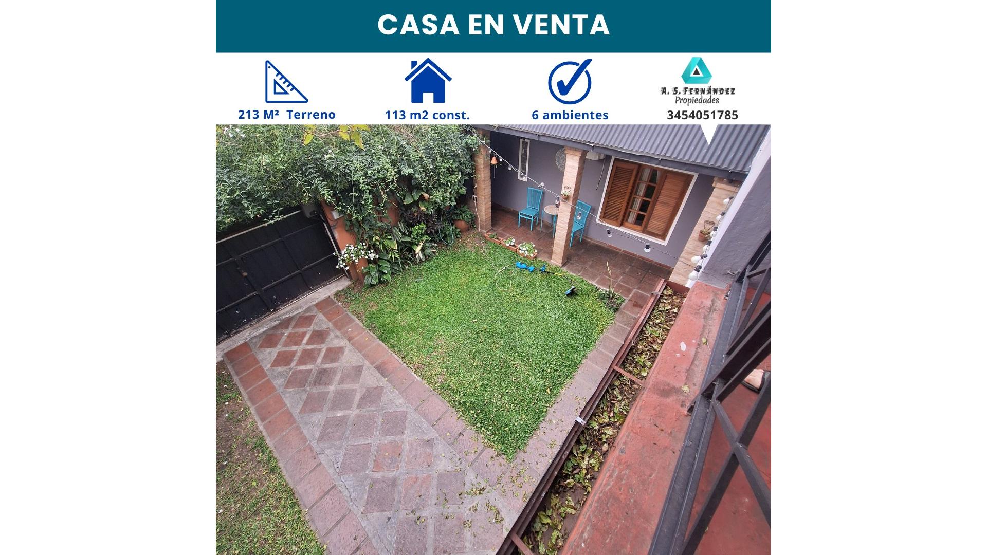 #5375537 | Venta | Casa | Concordia (A.S. Fernández Propiedades)