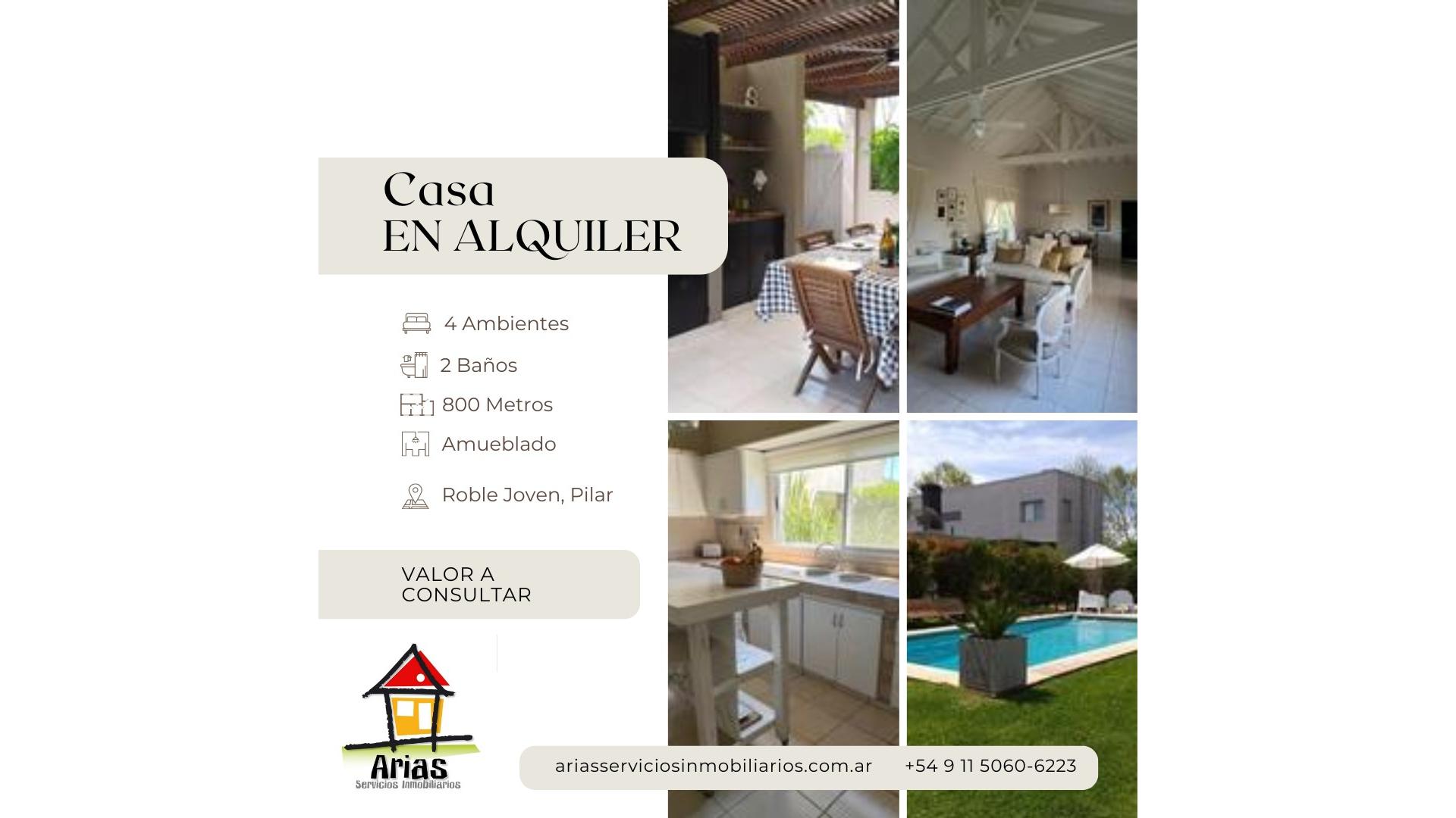 #5375273 | Alquiler Temporal | Casa | Pilar (Arias Servicios Inmobiliarios)