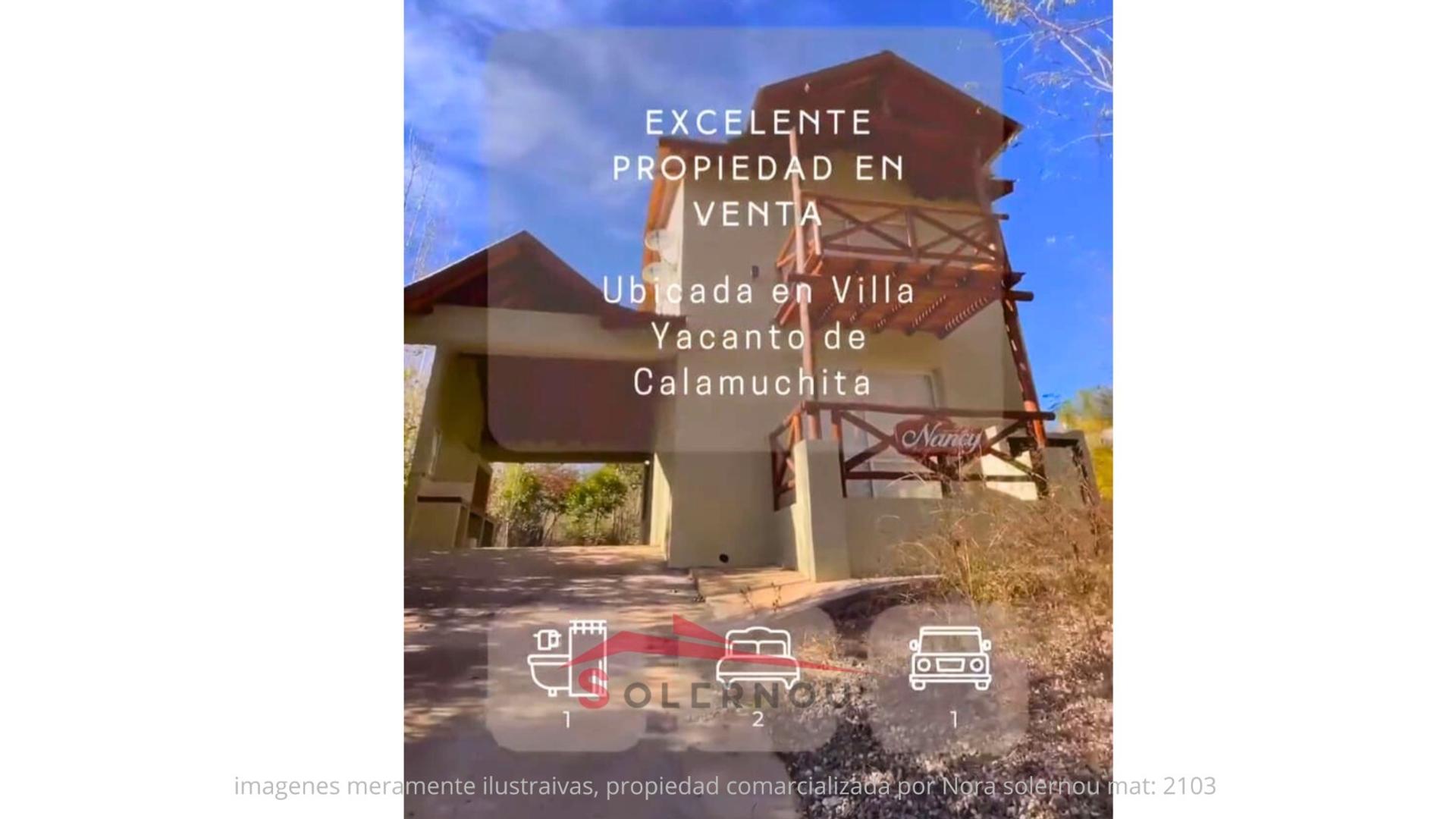 #5387025 | Venta | Casa | Yacanto (Nora Solernou Servicios Inmobiliarios)