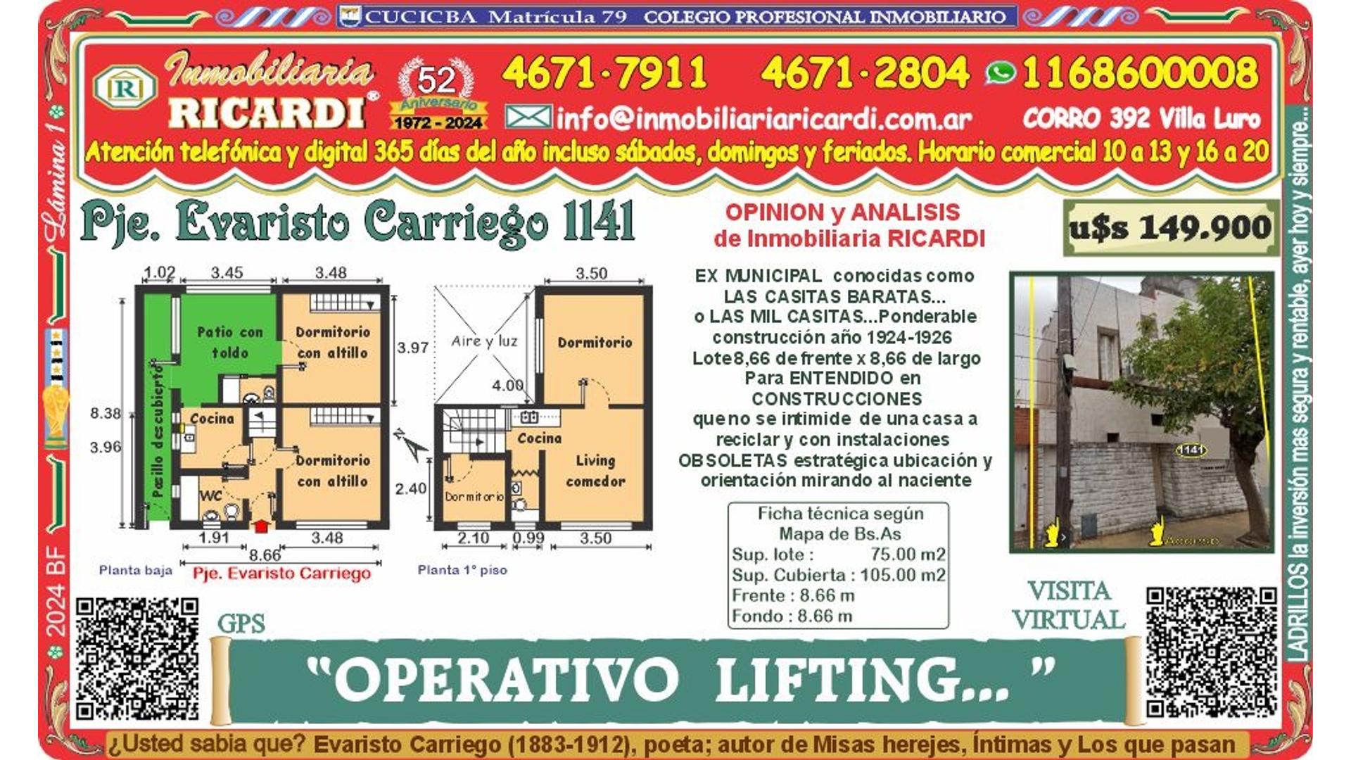 #5388444 | Venta | Casa | Flores (Inmobiliaria Ricardi)