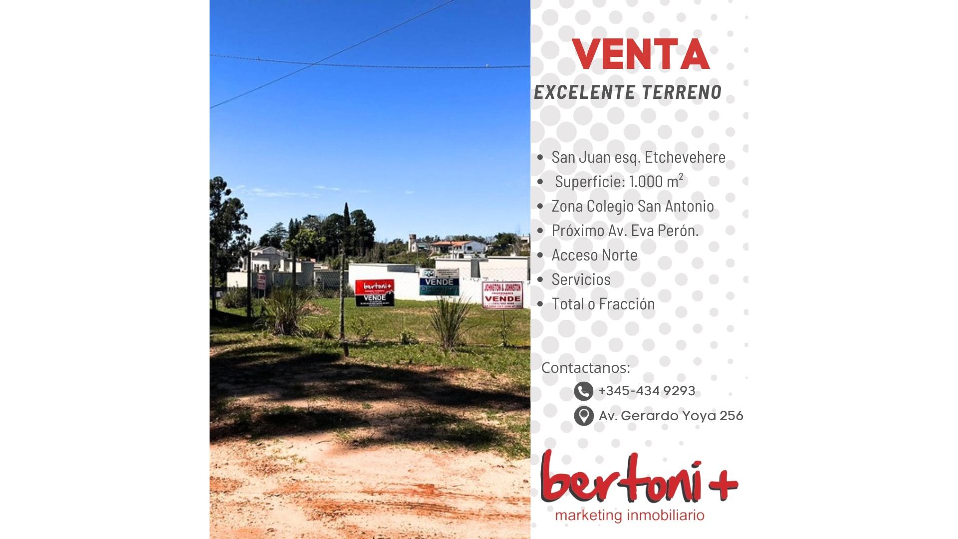 #5397151 | Venta | Lote | Concordia (Bertoni + Marketing Inmobiliario)