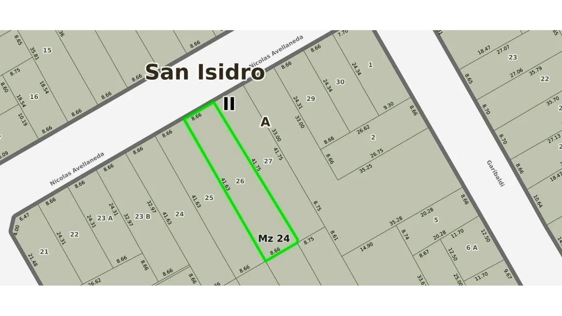 #5403811 | Venta | Lote | San Isidro (DIAZ OTERO)