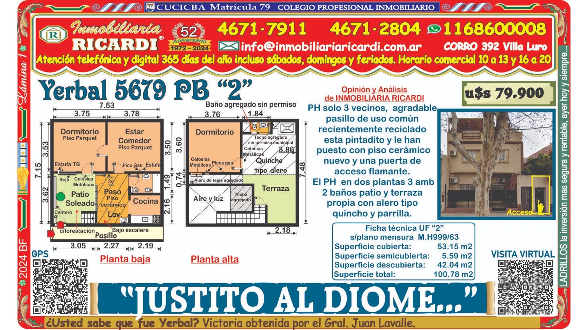 #5381459 | Venta | PH | Villa Luro (Inmobiliaria Ricardi)