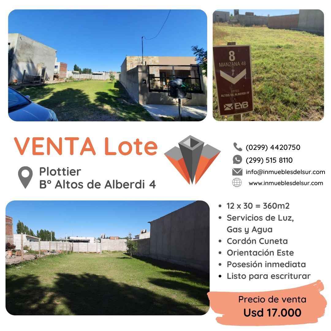 #1069377 | Venta | Lote | Altos de la Tahona (Inmuebles del Sur)