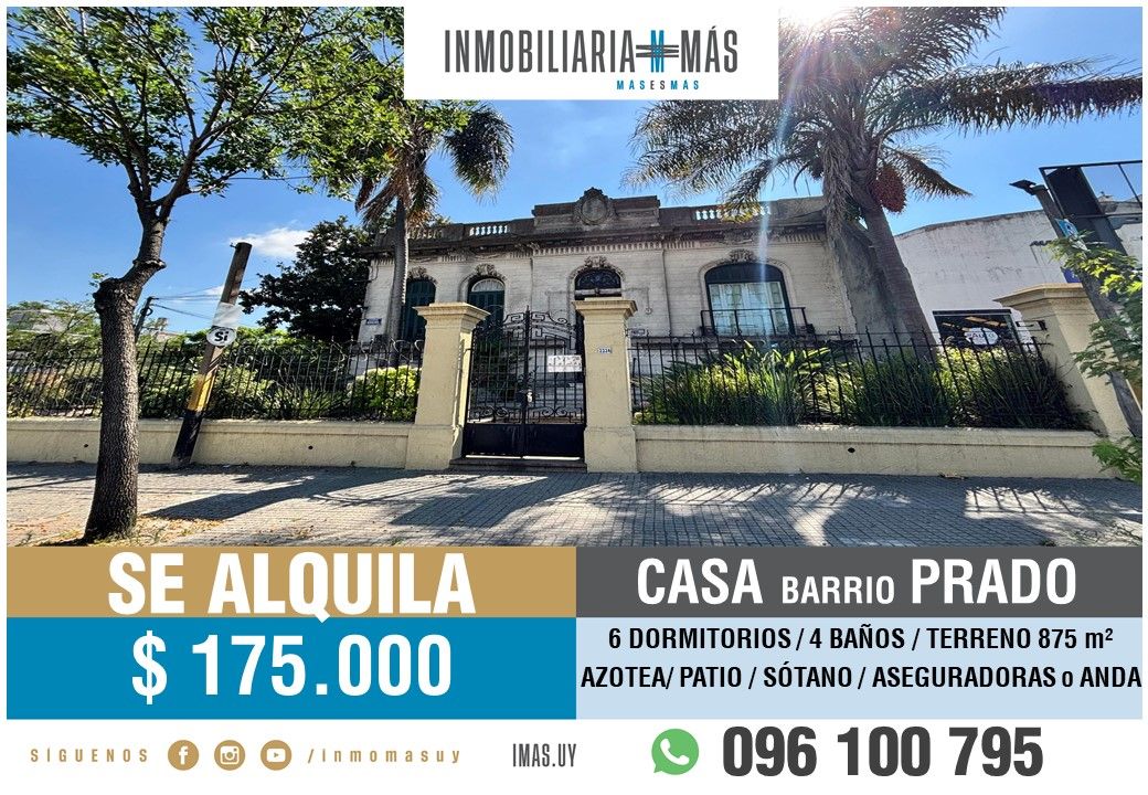 #5494098 | Alquiler | Casa | Montevideo (Inmobiliaria MAS)