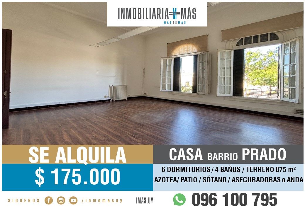 #5494099 | Alquiler | Casa | Montevideo (Inmobiliaria MAS)