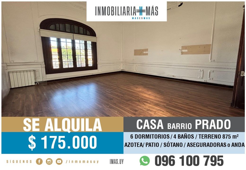 #5494100 | Alquiler | Casa | Montevideo (Inmobiliaria MAS)