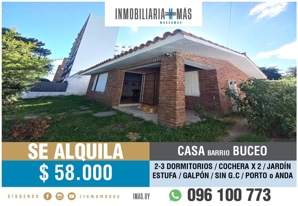 #5493173 | Alquiler | Casa | Montevideo (Inmobiliaria MAS)