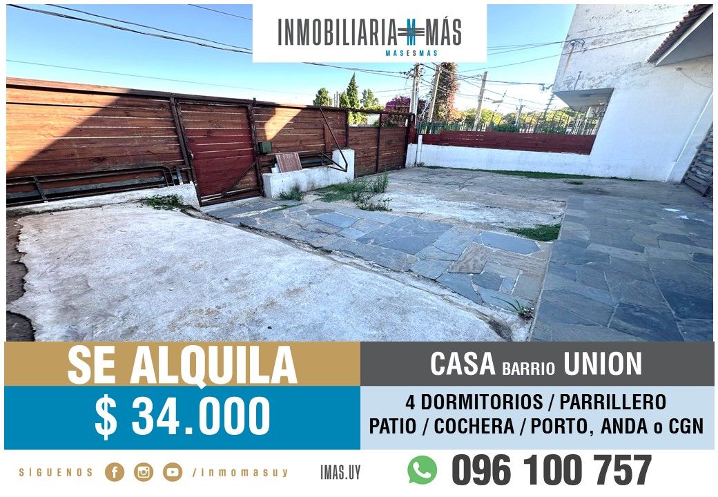 #5498439 | Alquiler | Casa | Montevideo (Inmobiliaria MAS)