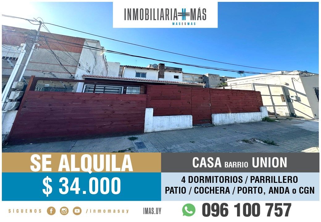 #5498440 | Alquiler | Casa | Montevideo (Inmobiliaria MAS)