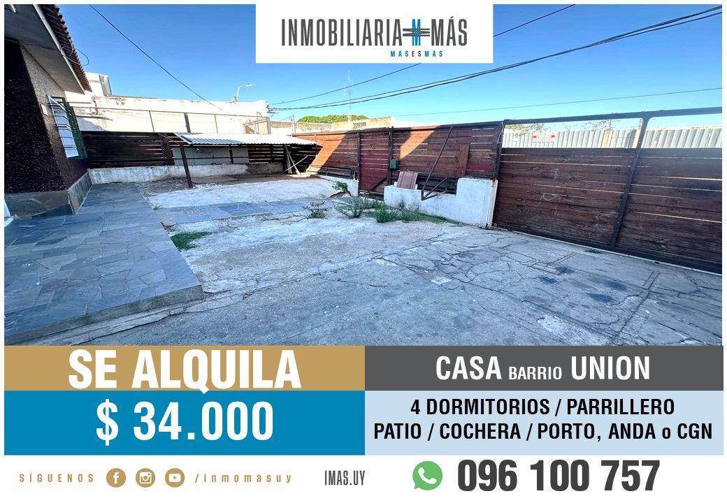 #5498441 | Alquiler | Casa | Montevideo (Inmobiliaria MAS)