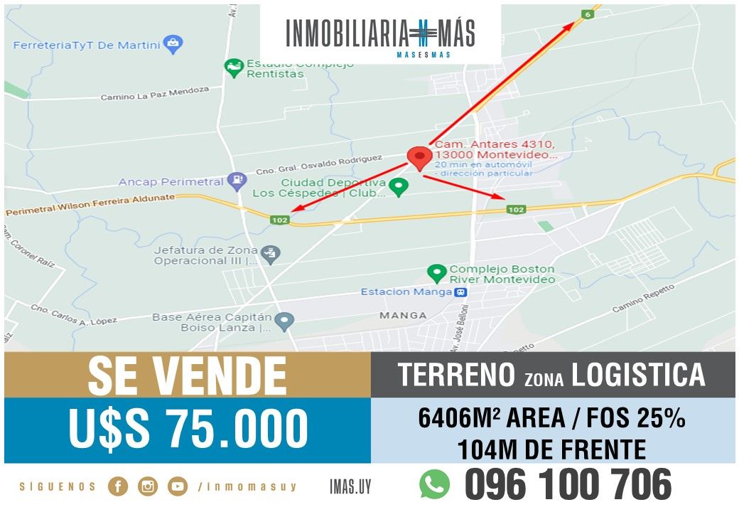 #4352753 | Sale | Lot | Montevideo (Inmobiliaria MAS)