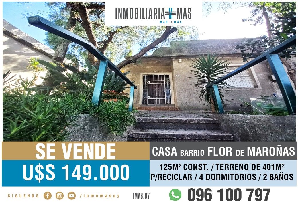 #4770175 | Venta | Casa | Montevideo (Inmobiliaria MAS)