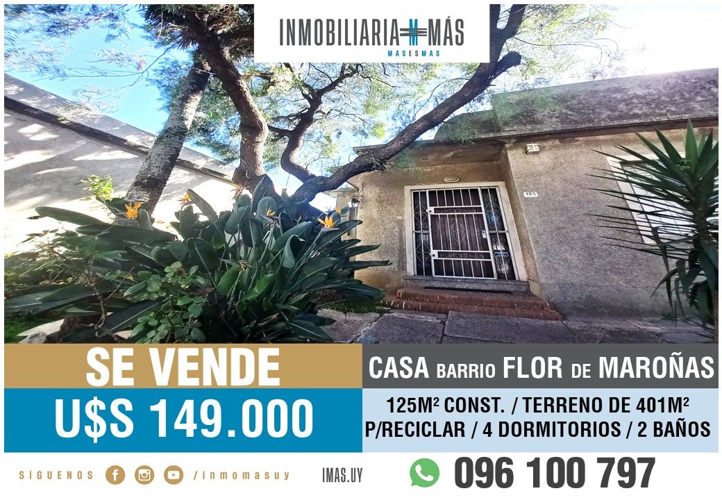 #4770178 | Venta | Casa | Montevideo (Inmobiliaria MAS)