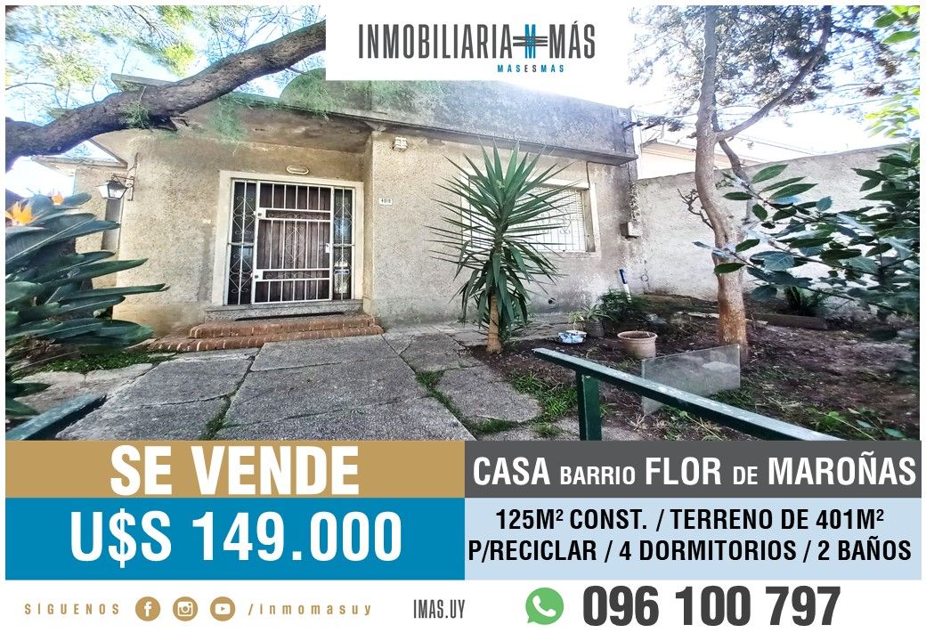 #4770179 | Venta | Casa | Montevideo (Inmobiliaria MAS)