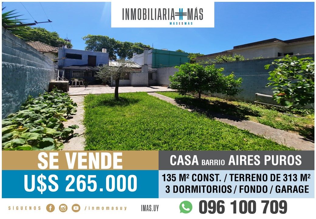 #4789271 | Venta | Casa | Montevideo (Inmobiliaria MAS)