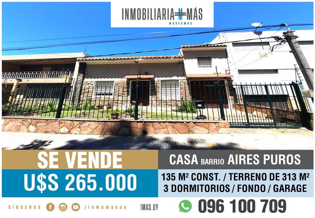 #4811802 | Venta | Casa | Montevideo (Inmobiliaria MAS)