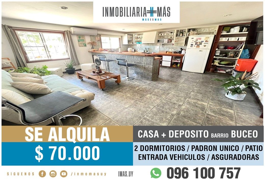 #4886606 | Alquiler | Casa | Montevideo (Inmobiliaria MAS)