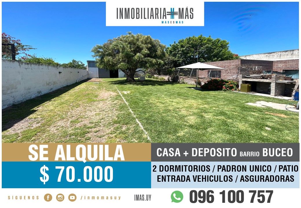 #4886607 | Alquiler | Casa | Montevideo (Inmobiliaria MAS)