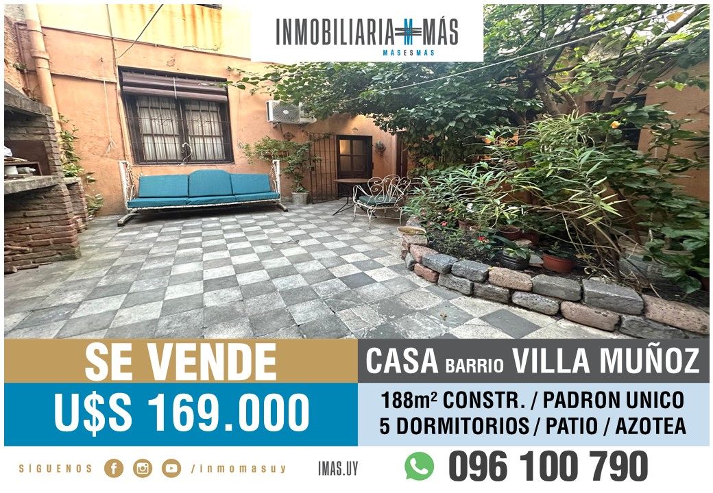 #5199952 | Venta | Casa | Montevideo (Inmobiliaria MAS)