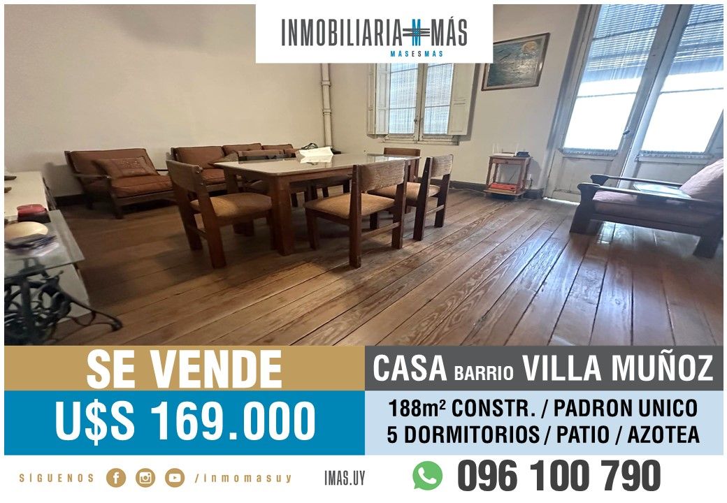#5199953 | Venta | Casa | Montevideo (Inmobiliaria MAS)