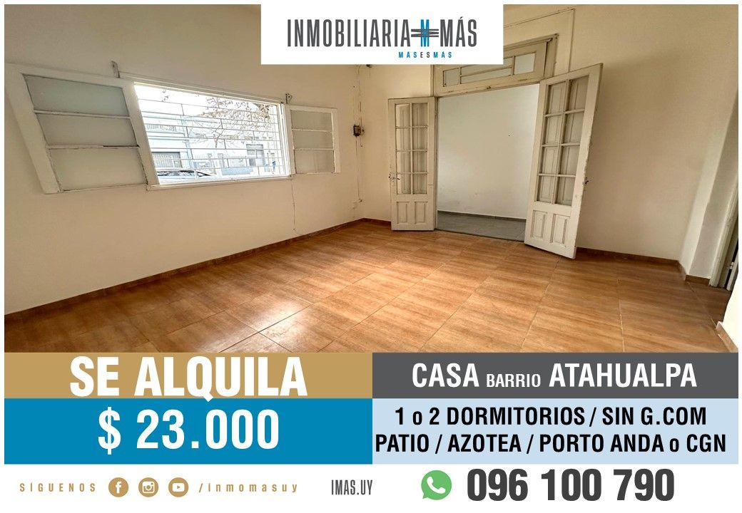 #5200217 | Alquiler | PH | Montevideo (Inmobiliaria MAS)