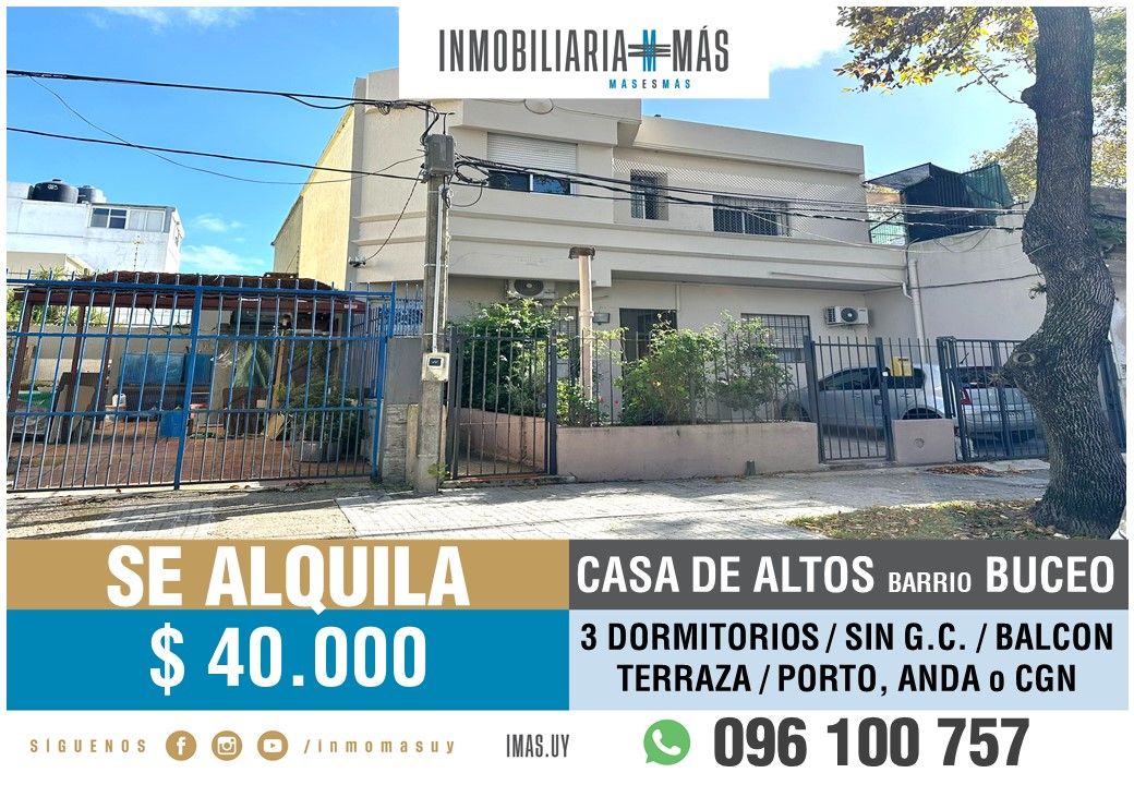 #5233474 | Alquiler | PH | Montevideo (Inmobiliaria MAS)
