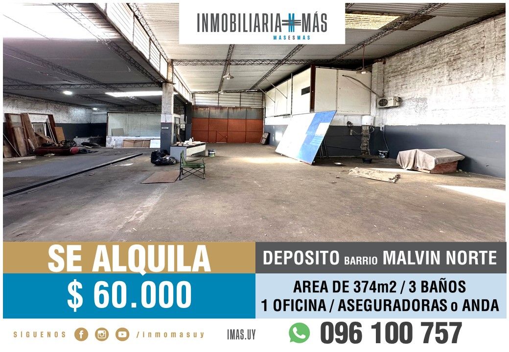 #5277921 | Alquiler | Galpón / Depósito / Bodega | Montevideo (Inmobiliaria MAS)