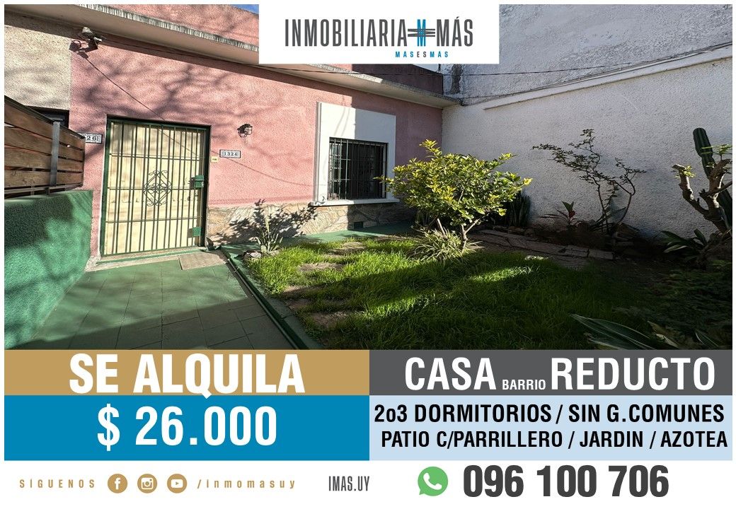 #5294978 | Alquiler | Casa | Montevideo (Inmobiliaria MAS)