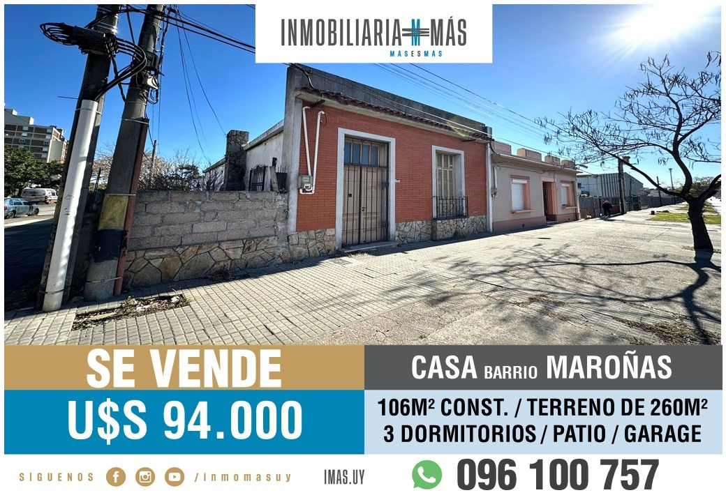 #5344090 | Venta | Casa | Montevideo (Inmobiliaria MAS)