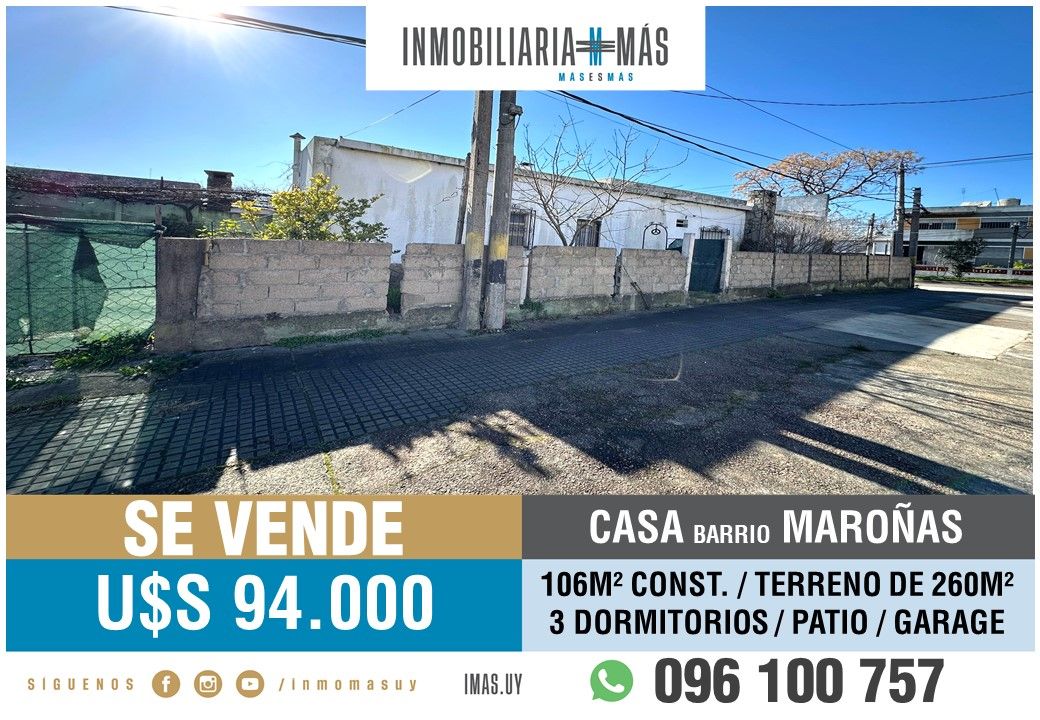 #5344092 | Venta | Casa | Montevideo (Inmobiliaria MAS)