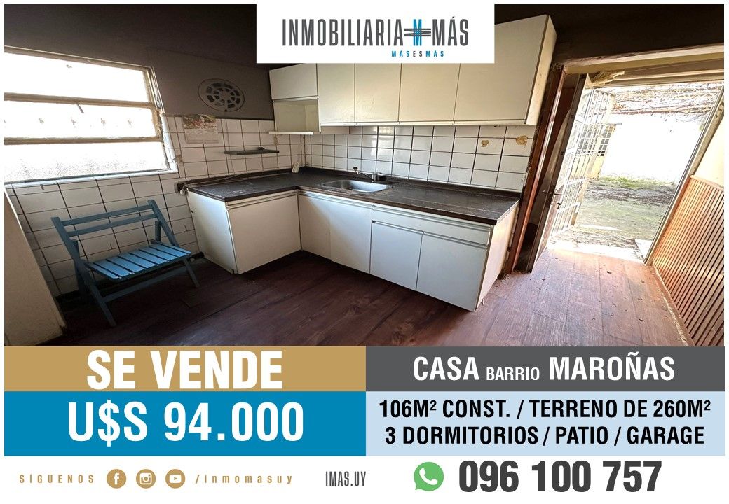 #5344093 | Venta | Casa | Montevideo (Inmobiliaria MAS)
