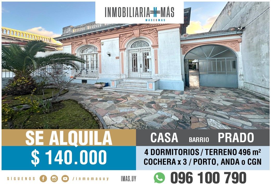 #5347797 | Rental | House | Montevideo (Inmobiliaria MAS)