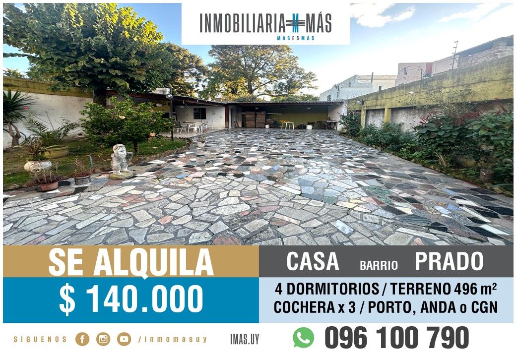 #5347798 | Alquiler | Casa | Montevideo (Inmobiliaria MAS)