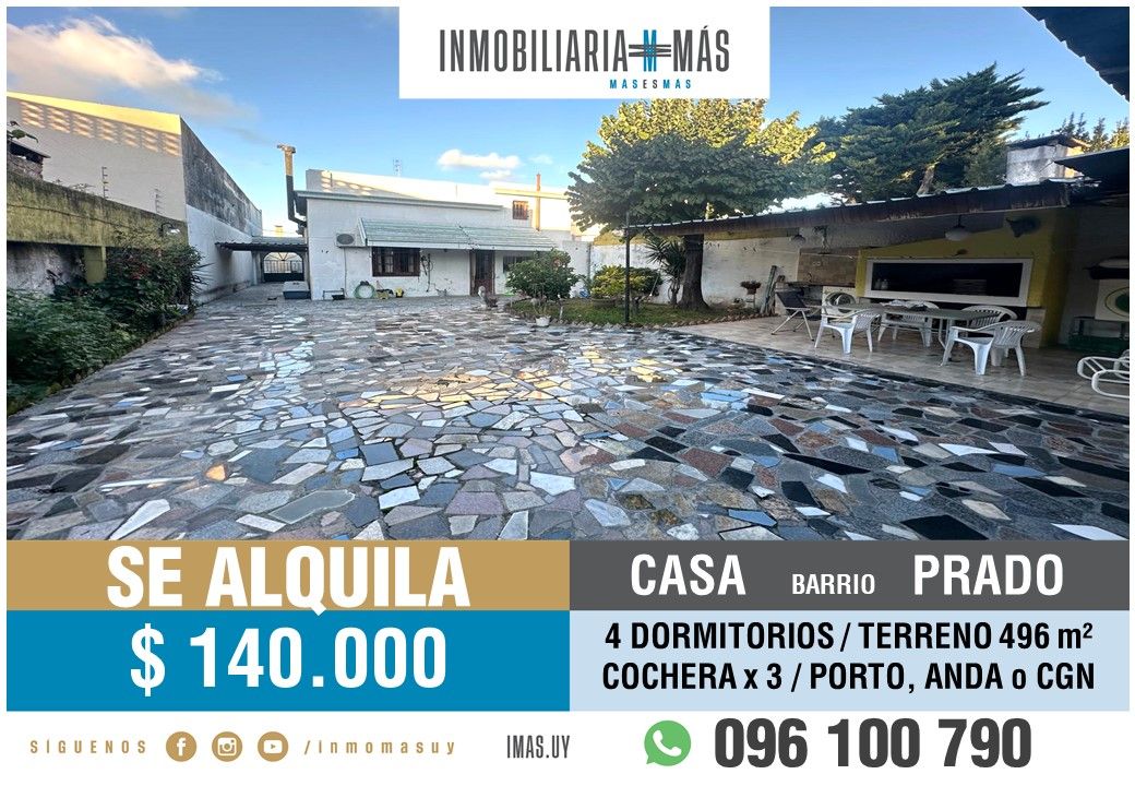 #5347799 | Rental | House | Montevideo (Inmobiliaria MAS)
