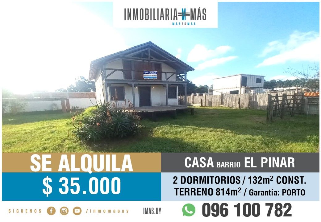 #5356507 | Rental | House | Canelones (Inmobiliaria MAS)