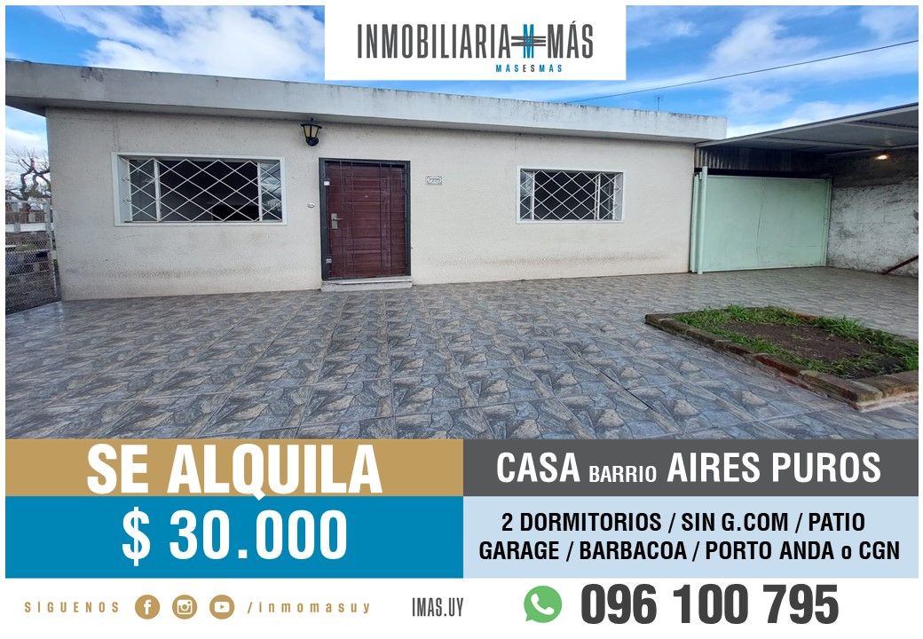 #5367904 | Alquiler | Casa | Montevideo (Inmobiliaria MAS)