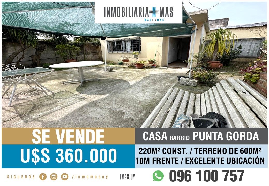 #5379929 | Venta | Casa | Montevideo (Inmobiliaria MAS)