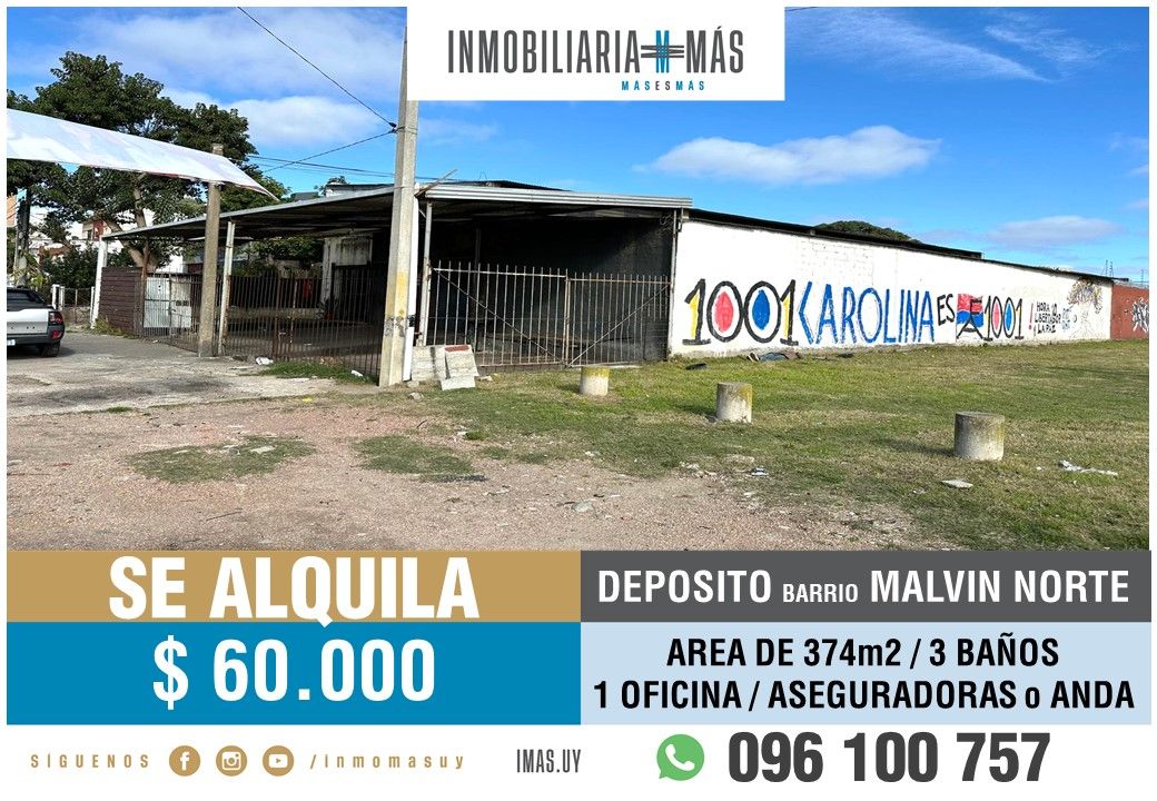 #5380630 | Alquiler | Galpón / Depósito / Bodega | Montevideo (Inmobiliaria MAS)